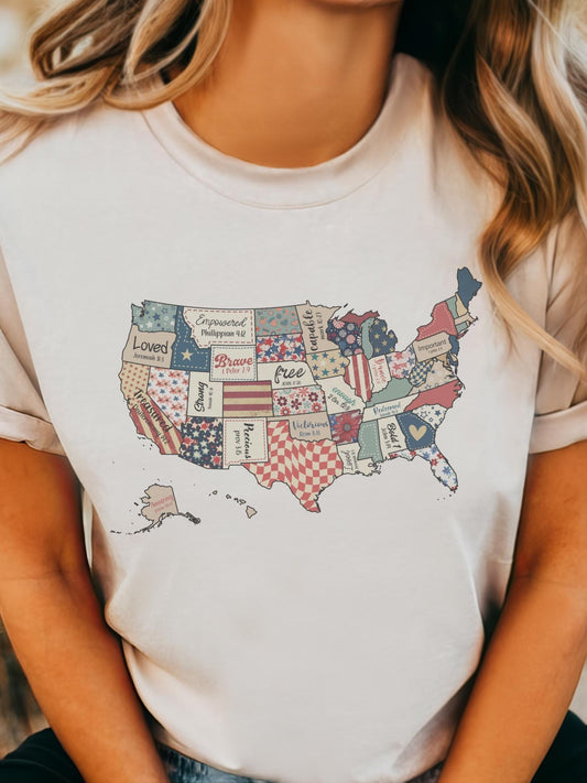 Coquette 4th of July aesthetic tshirt, watercolor USA tshirt multiple color options, USA Memorial Day t-shirts, cute patriotic mom tshirt.