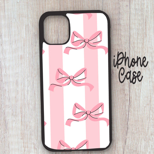Coquette pink bow phone case, cute pink phone case, phone cases, cute inexpensive phone cases, coquette phone case, leopard phone case,