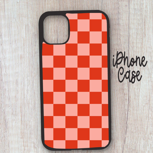Boho checkered autumn phone case, cute  phone case, phone cases, cute inexpensive phone cases, coquette phone case, leopard phone case,