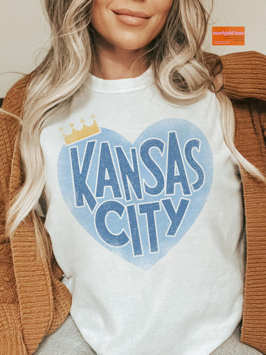Kansas City coquette heart baseball, baseball bow  gameday tshirt, tshirt, cute game day tshirt, tshirt, cute baseball unisex cut tshirt
