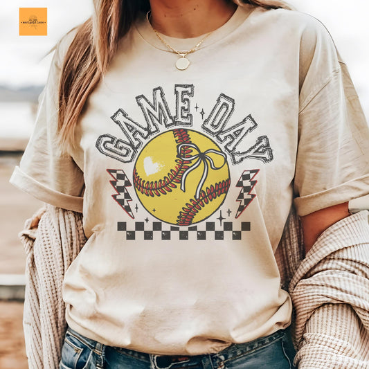 Softball game day, cute softball t-shirts, Softball mom tshirt, retro softball tshirt, cute game day tshirt, ballpark mama unisex cut tshirt